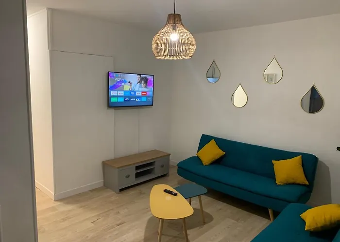 L EFFET MER 70M2 avec 2 chambres doubles, avec parking GRATUIT Netflix, Disney plus, Amazon prime